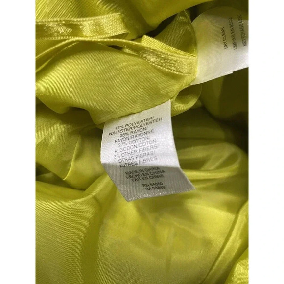 Nine West Vintage Dress 14 Chartreuse Green - Picture 12 of 12